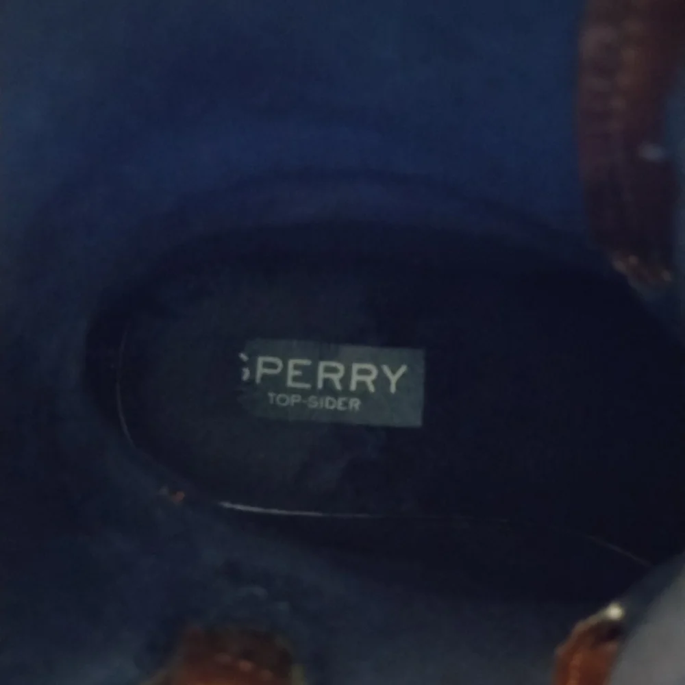 Sperry Top-Sider Saltwater Navy Rain Boots Girl's Sz 6 - Equivalent to Women's 8